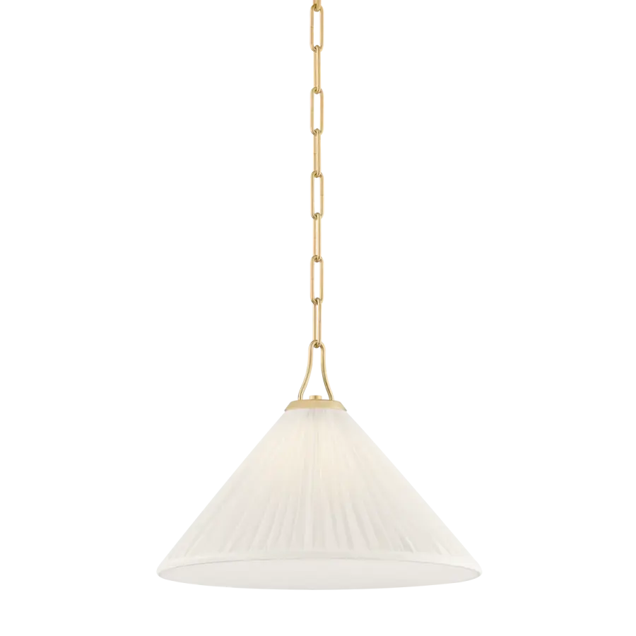 Elegant Transitional Pendant with Timeless Brass Finish