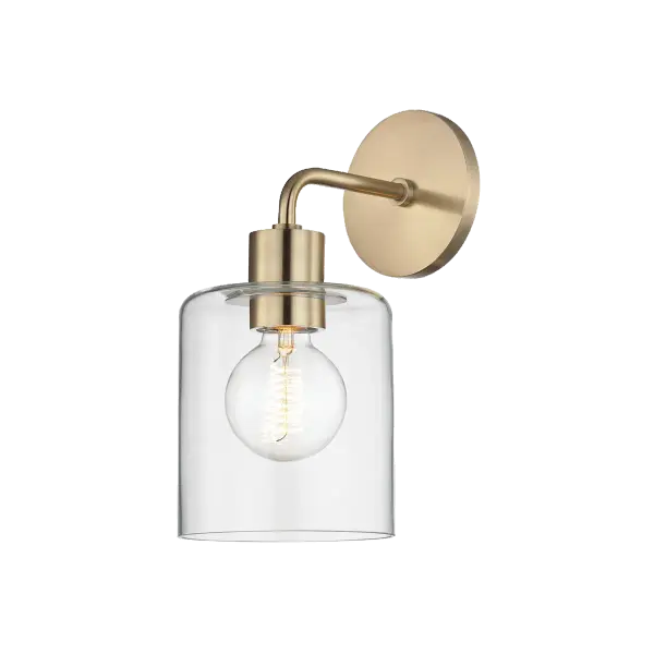 The Neko Wall Sconce brings modern sophistication to any space with its clean lines and refined gold finish. Perfect for adding ambient lighting and visual interest to hallways, bedrooms, and entryways.