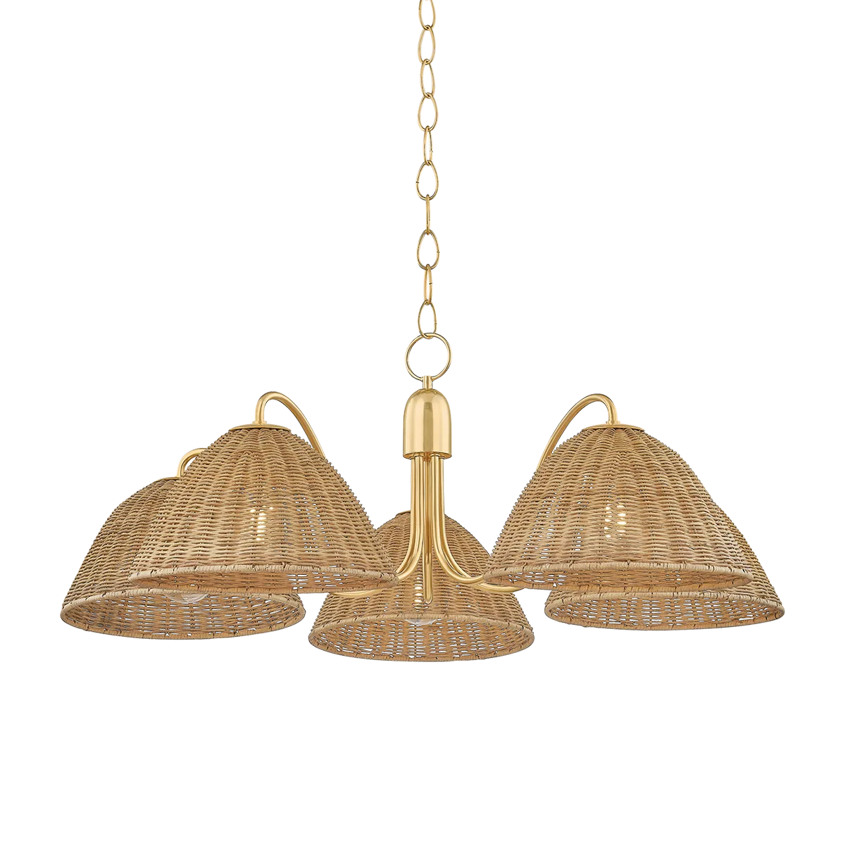 Katniss 5-Light Wicker Chandelier