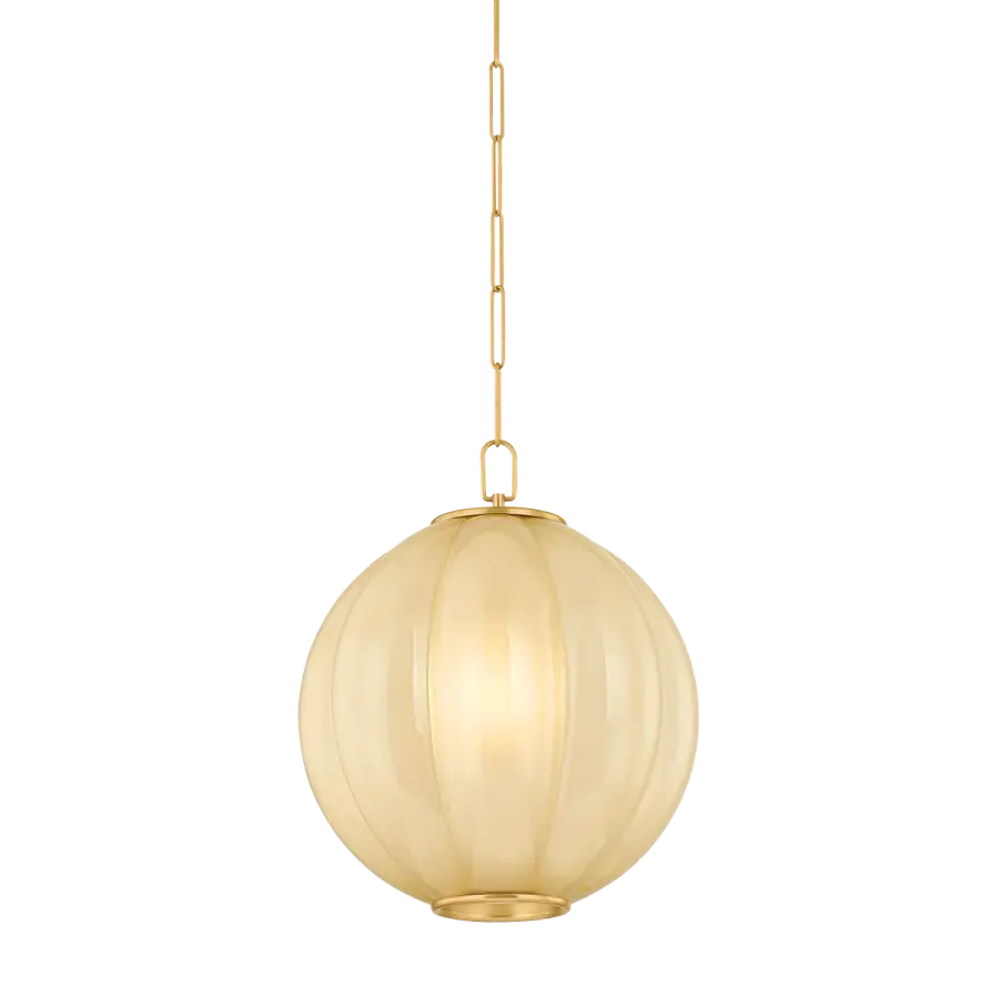 Bernadine Pendant in Aged Brass - Image 1