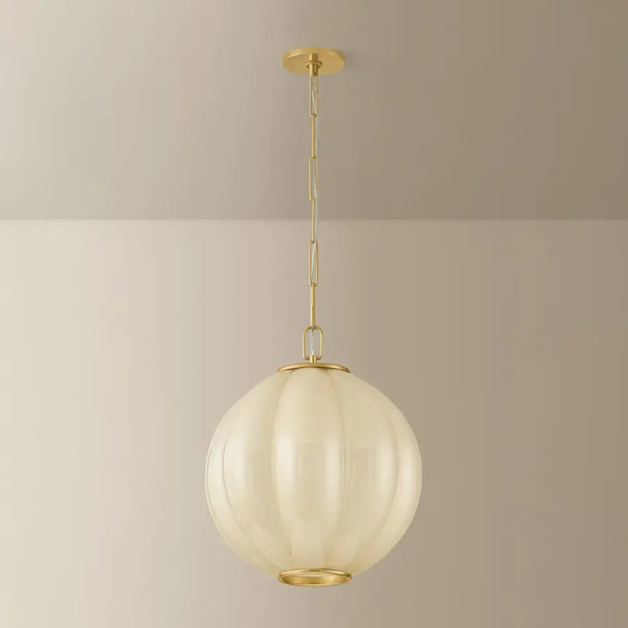 Bernadine Pendant in Aged Brass - Image 2