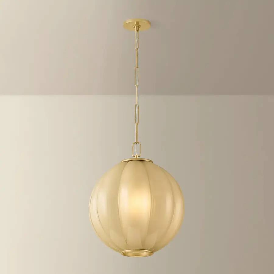 Bernadine Pendant in Aged Brass - Image 4