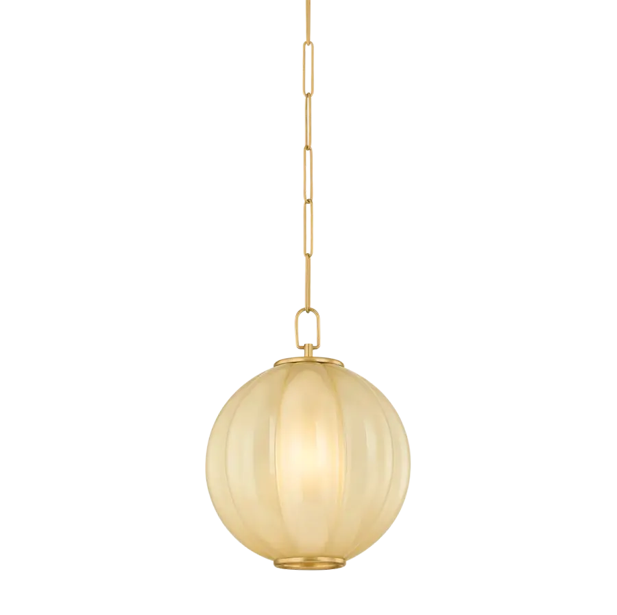 Bernadine Pendant in Aged Brass