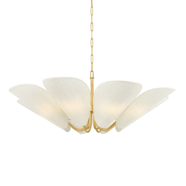 Winifred 8-Light Chandelier in Aged Brass