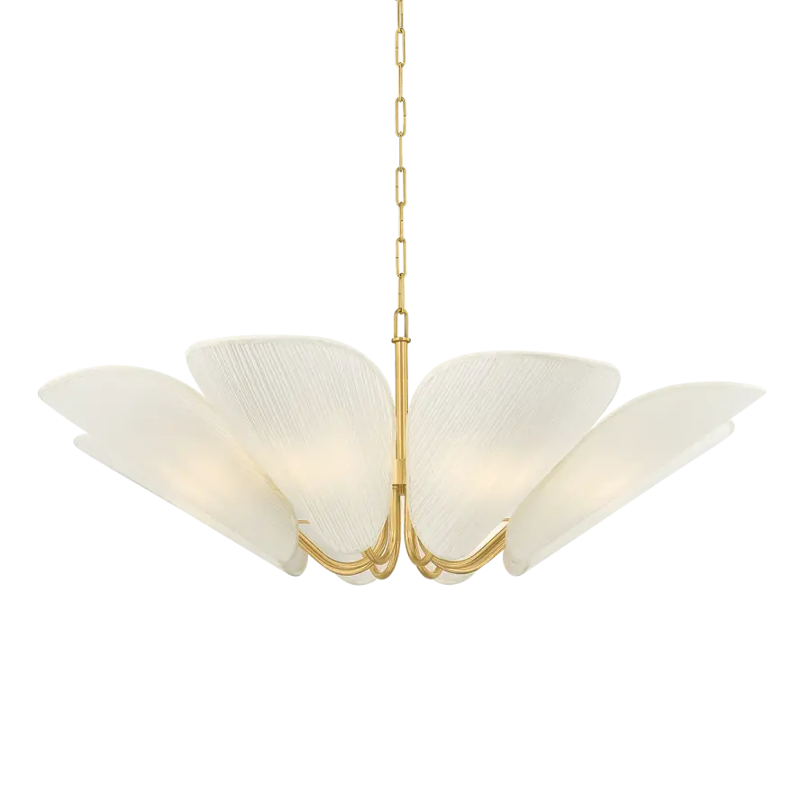 Winifred 8-Light Chandelier in Aged Brass
