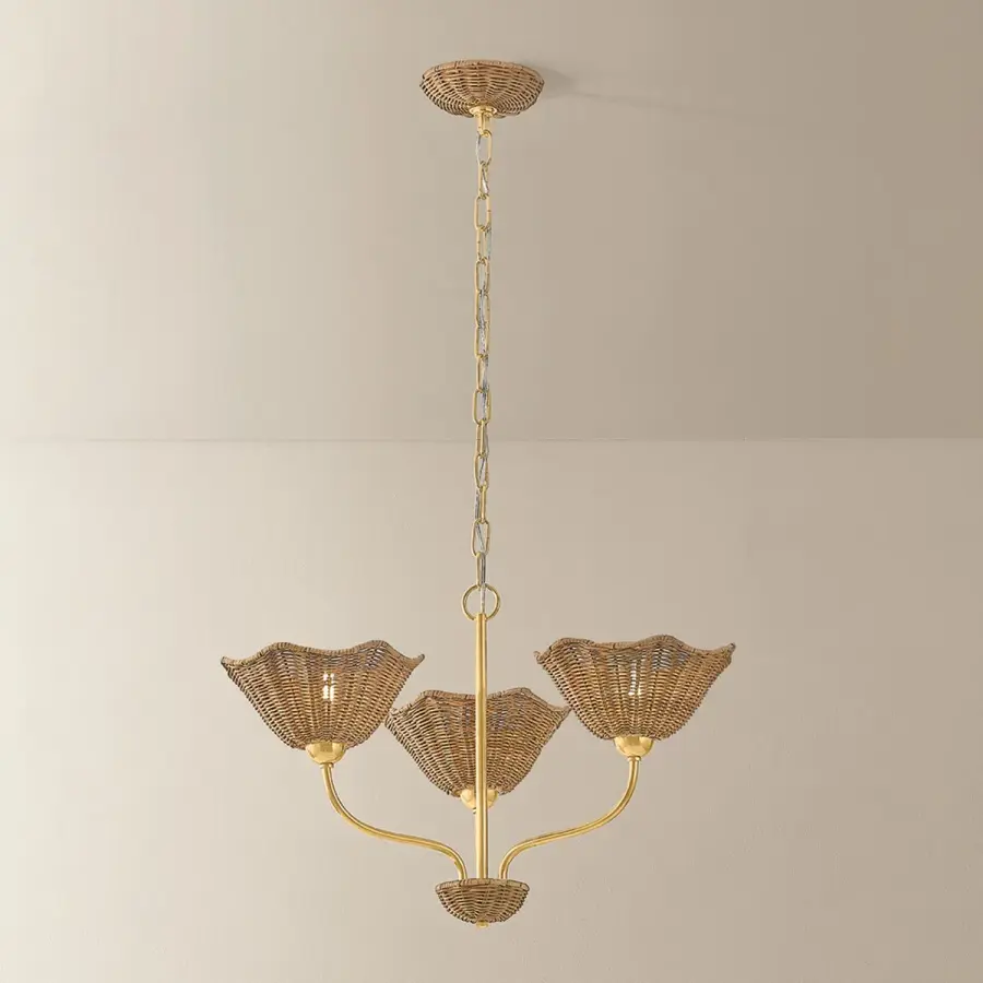 Kehlani Wicker Chandelier - Image 2