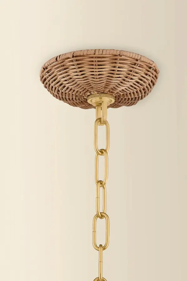 Kehlani Wicker Chandelier - Image 3