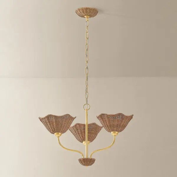 Kehlani Wicker Chandelier - Image 5