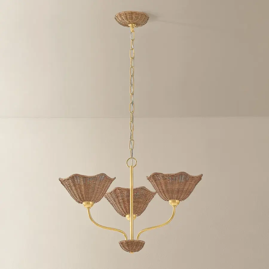 Kehlani Wicker Chandelier - Image 5
