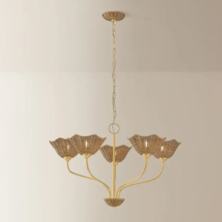 Kehlani Wicker Chandelier - Image 2