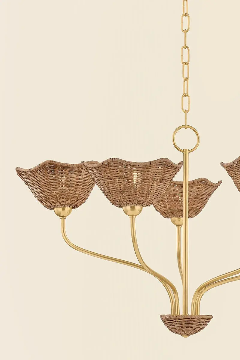 Kehlani Wicker Chandelier - Image 3