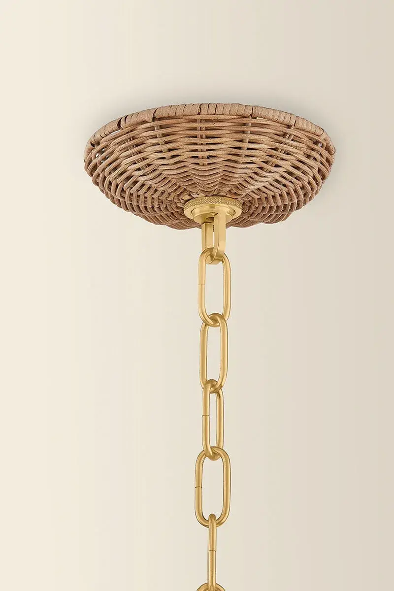 Kehlani Wicker Chandelier - Image 4