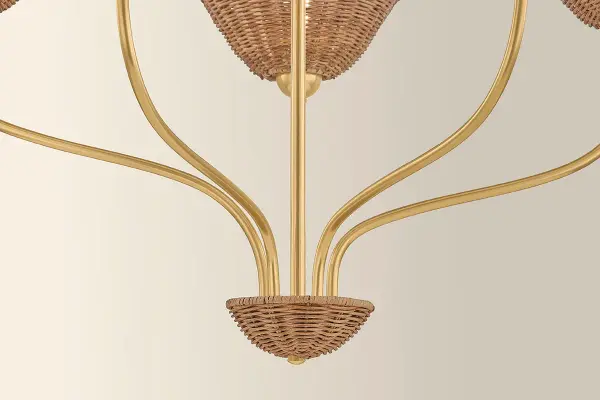 Kehlani Wicker Chandelier - Image 5
