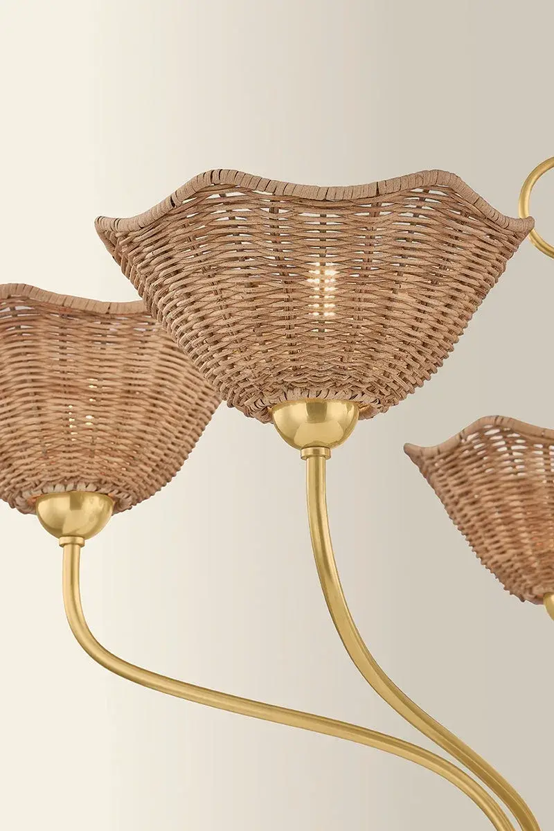 Kehlani Wicker Chandelier - Image 6