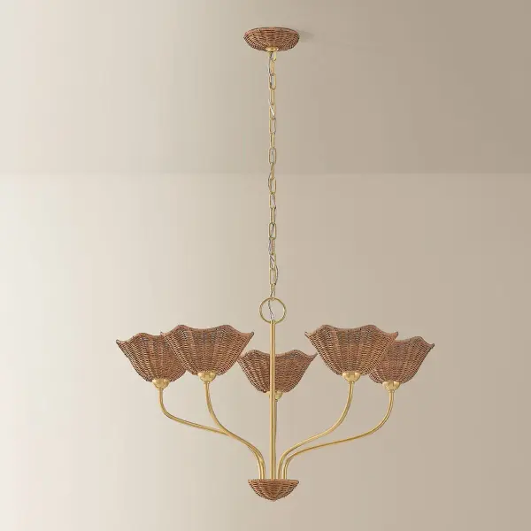 Kehlani Wicker Chandelier - Image 7