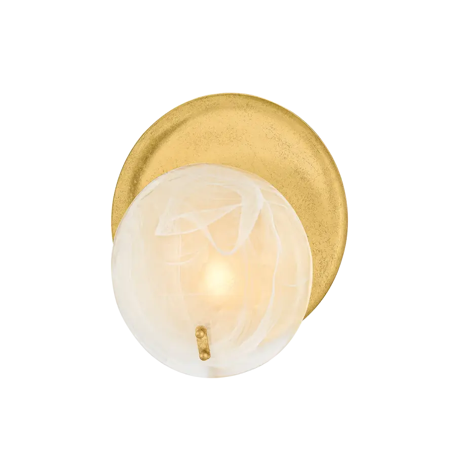 Shanette Wall Sconce in Vintage Gold Leaf - Image 1