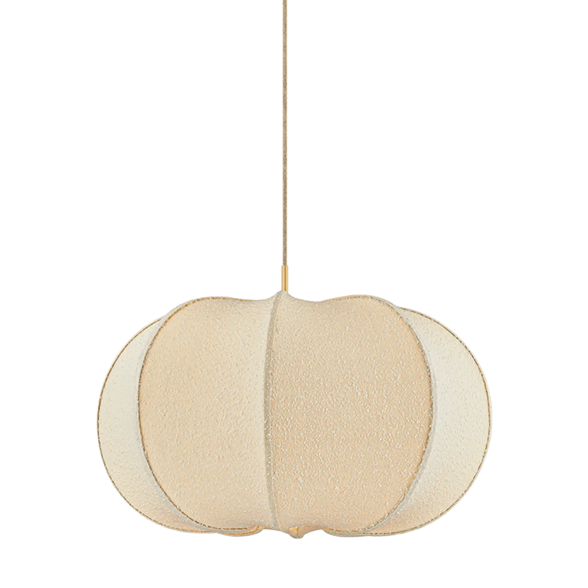 Alexandra One Light Pendant in Aged Brass