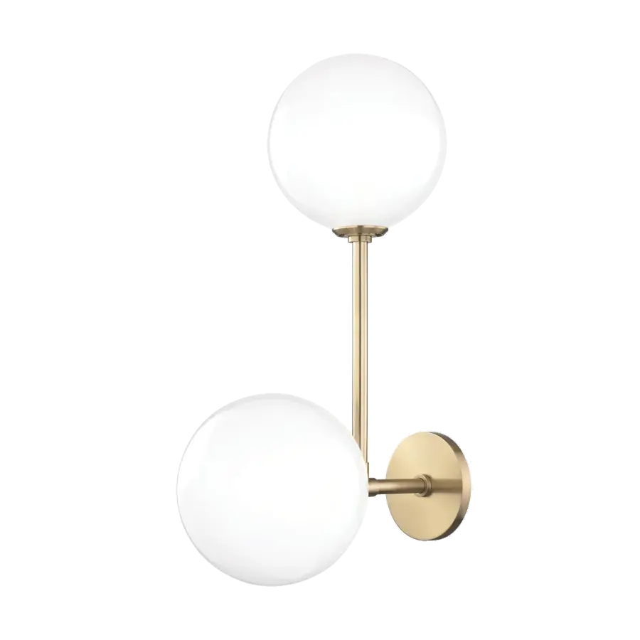 Ashleigh Wall Sconce in Aged Brass - Image 2