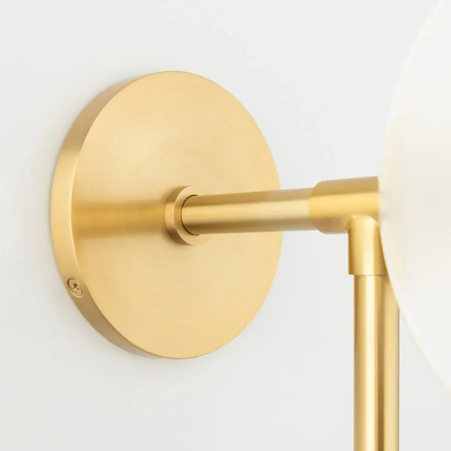 Ashleigh Wall Sconce in Aged Brass - Image 3