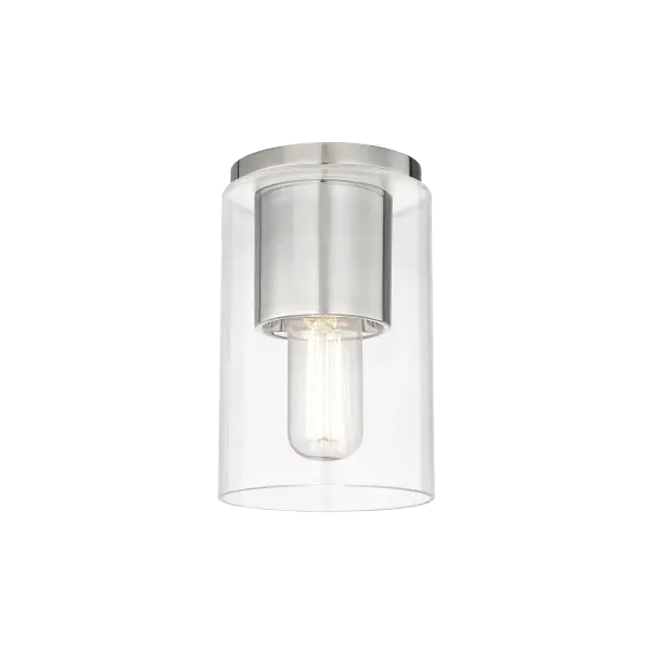 The Lula Flush Mount combines transitional styling with practical functionality, making it ideal for hallways, bedrooms, and bathrooms. Its polished nickel finish and compact profile deliver refined lighting without sacrificing headroom.