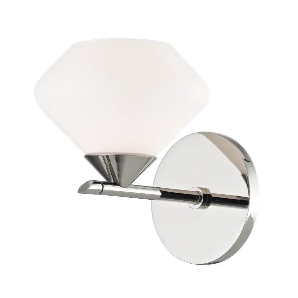 The Valerie vanity light combines classic elegance with contemporary simplicity, featuring a polished nickel finish that complements a wide range of bathroom styles. Perfect for everyday use with timeless appeal.