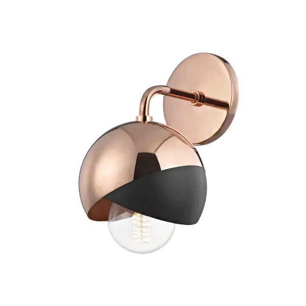 The Emma Wall Sconce combines transitional design with contemporary flair, featuring a sleek black finish that complements modern and traditional interiors alike. Perfect for hallways, bedrooms, and bathrooms.