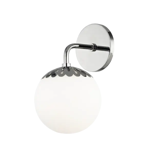 The Paige Bath and Vanity Light combines classic elegance with contemporary simplicity. Its polished nickel finish and clean lines make it versatile for various bathroom styles while providing functional illumination.
