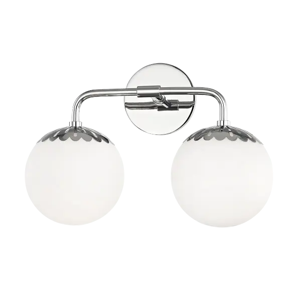 The Paige Bath and Vanity Light combines timeless elegance with modern functionality. Its polished nickel finish adds a sophisticated touch to any bathroom, while the transitional design ensures versatility across decor styles.