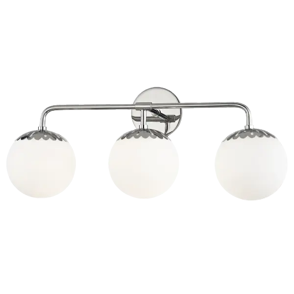 The Paige Bath and Vanity Light combines timeless elegance with modern functionality. Its polished nickel finish adds a sophisticated touch to any bathroom, while the transitional design ensures versatility across decor styles.