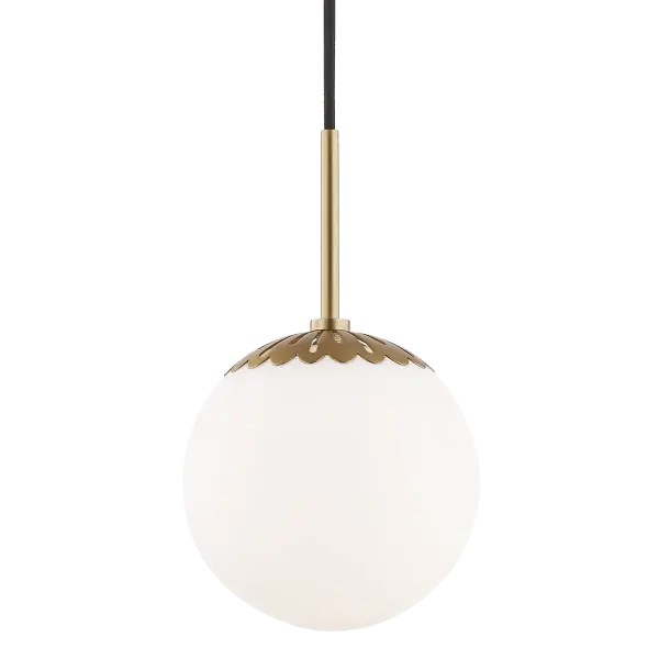 The Paige Pendant combines classic elegance with contemporary simplicity, featuring a refined gold finish that adds warmth to any space. Its versatile design works beautifully over kitchen islands or dining areas.