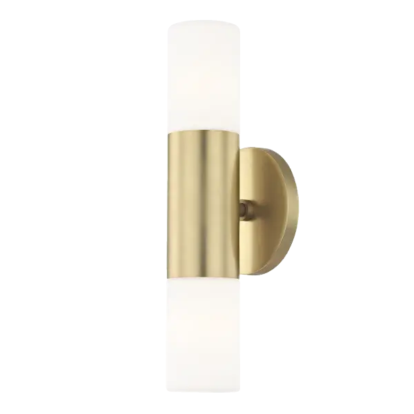 The Lola Wall Sconce combines transitional elegance with contemporary flair, featuring a sophisticated gold finish that enhances bathrooms, bedrooms, and hallways with warm, ambient lighting.