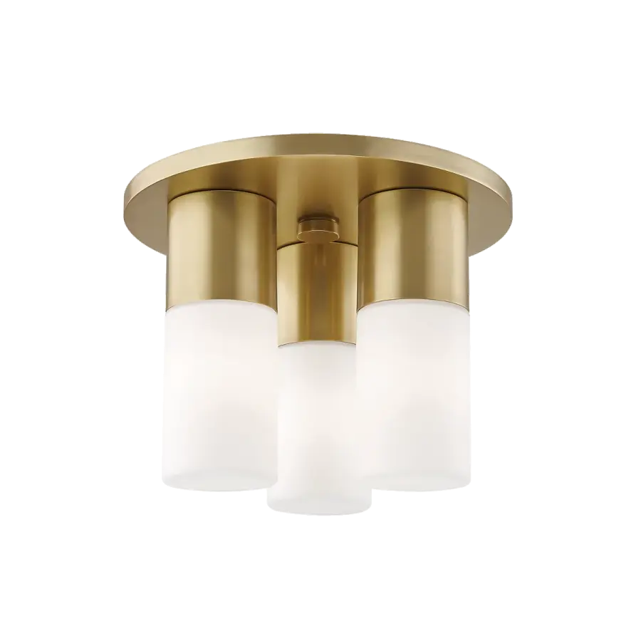 Elegant Flush Mount with Timeless Gold Finish