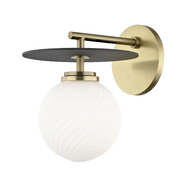 Elegant Two-Tone Wall Sconce with Timeless Appeal - Image 1
