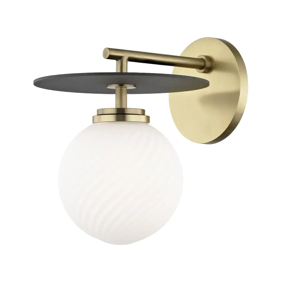 Elegant Two-Tone Wall Sconce with Timeless Appeal - Image 1