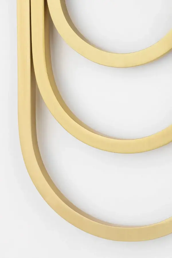 The Farah Wall Sconce combines timeless elegance with contemporary design, featuring an aged gold brass finish and glass globe shade. Perfect for adding sophisticated ambient lighting to bathrooms, hallways, and bedrooms. - alternate view
