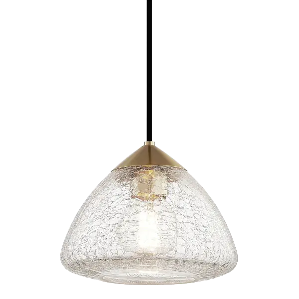 The Maya Pendant features an aged gold brass finish that adds warmth and sophistication to any space. Its compact design makes it ideal for kitchen islands, dining areas, and intimate spaces.