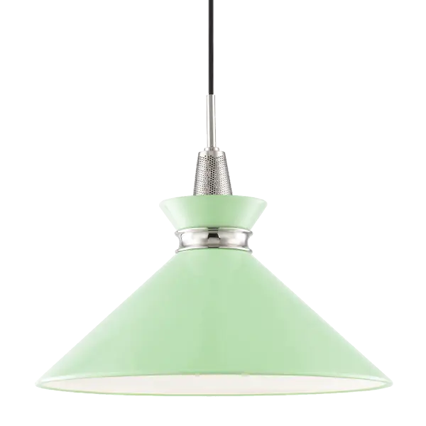 The Kiki Pendant offers a sleek, contemporary design with a polished nickel finish that complements modern and transitional interiors. Its compact size makes it ideal for kitchen islands, dining areas, and intimate spaces.