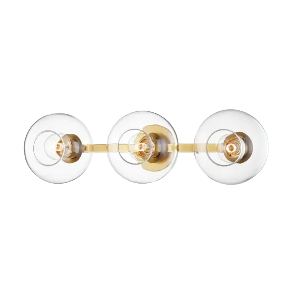 Elegant Transitional Wall Sconce with Timeless Aged Gold Finish - Image 1
