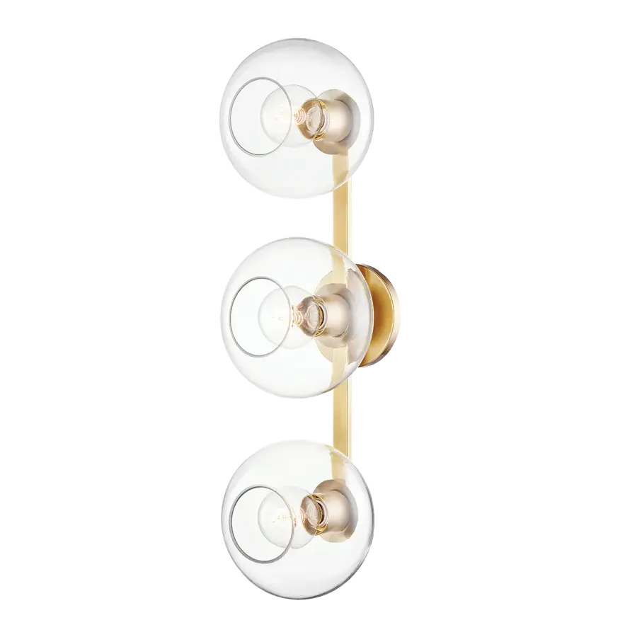 Elegant Transitional Wall Sconce with Timeless Aged Gold Finish - Image 2