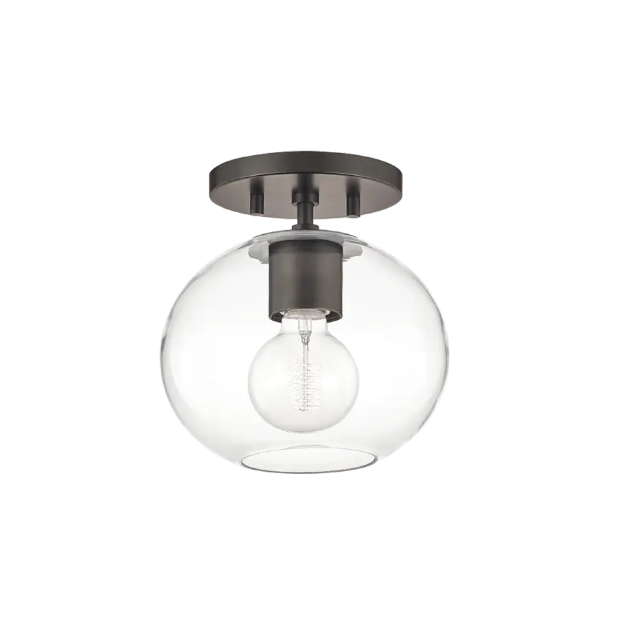 Versatile Semi-Flush with Classic Bronze Finish