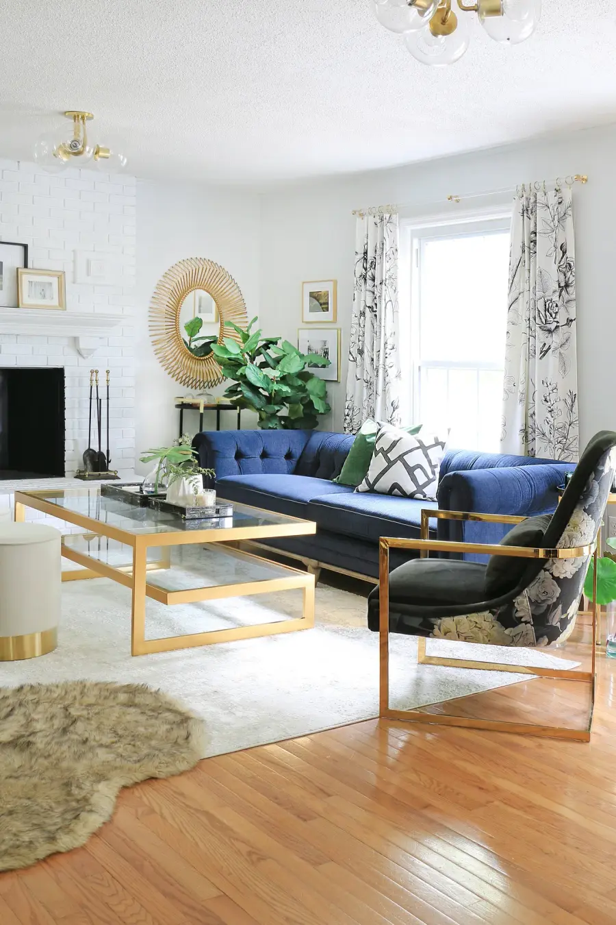 Elegant Semi-Flush with Timeless Aged Brass Finish - Image 3