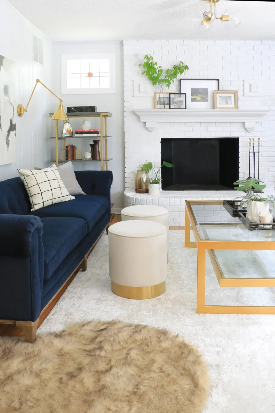 Elegant Semi-Flush with Timeless Aged Brass Finish - Image 4