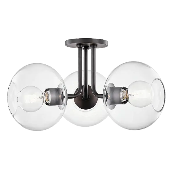 Elegant Semi-Flush Design with Versatile Bronze Finish