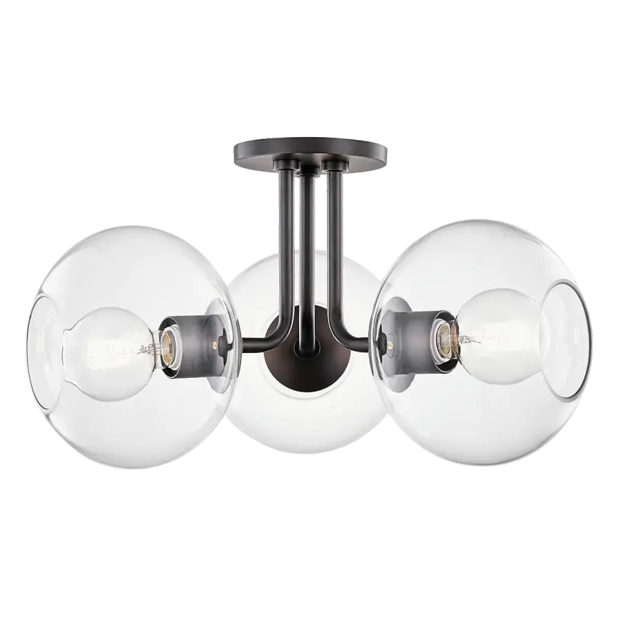 Elegant Semi-Flush Design with Versatile Bronze Finish