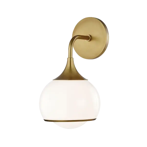 The Reese Bath and Vanity Light combines classic elegance with contemporary simplicity. Its aged brass finish and cylindrical glass shades create a sophisticated look perfect for modern bathrooms.