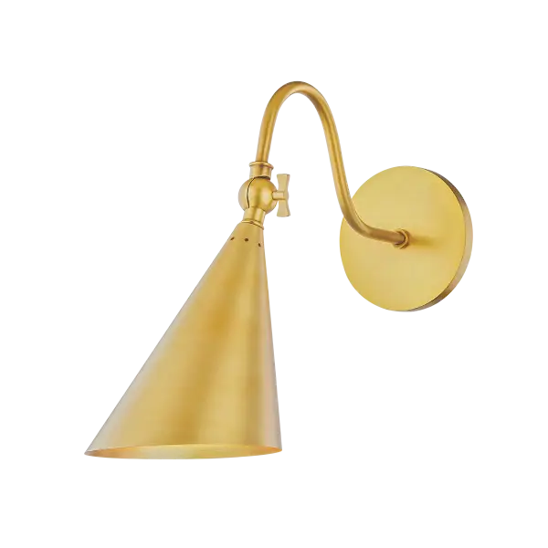 Lupe Wall Sconce in Aged Brass - Image 2