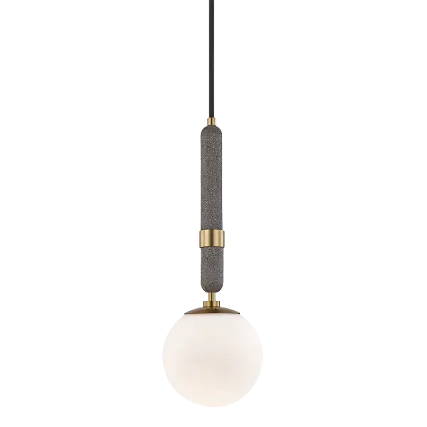 The Brielle Pendant combines timeless elegance with contemporary sensibility. Its aged gold brass finish adds warmth and sophistication to any space, making it ideal for kitchen islands, dining areas, and entryways.