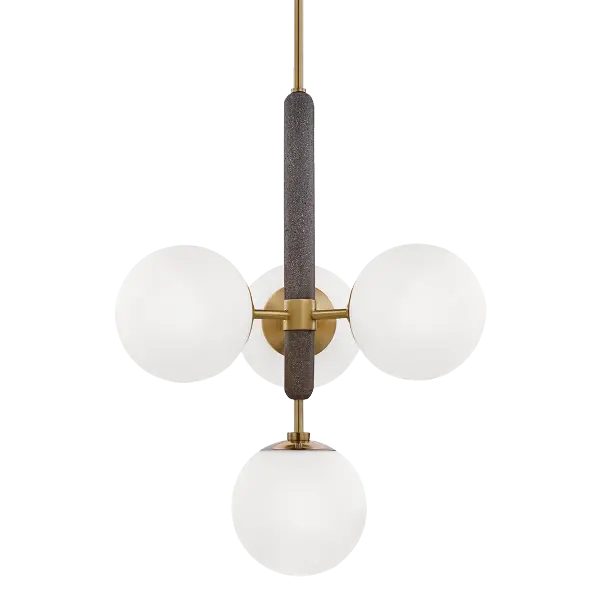 The Brielle Chandelier combines classic elegance with contemporary sensibility. Its aged gold brass finish and clean lines make it versatile enough for both traditional and modern interiors.