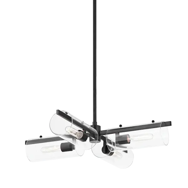 The Ariel Chandelier brings sophisticated contemporary style to any space with its sleek black finish and versatile design. Perfect for dining rooms and entryways, this fixture offers excellent value at its current sale price.