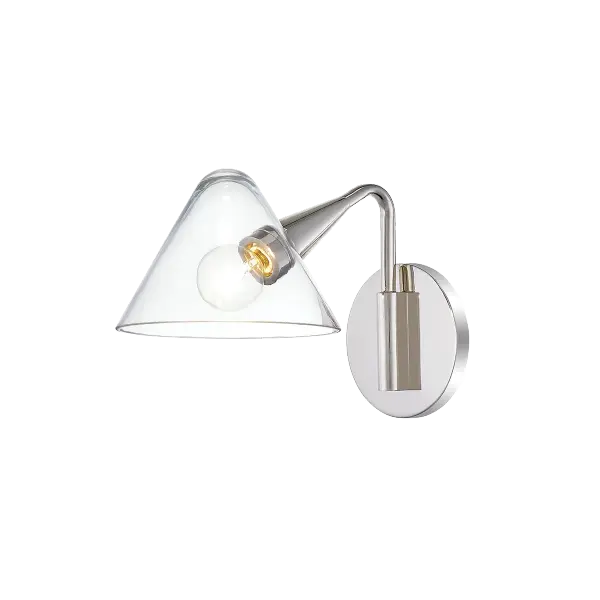 The Isabella Wall Sconce combines classic design with contemporary polish, featuring a refined nickel finish that complements various decor styles. Perfect for bathrooms, hallways, and bedrooms where elegant ambient lighting is desired.